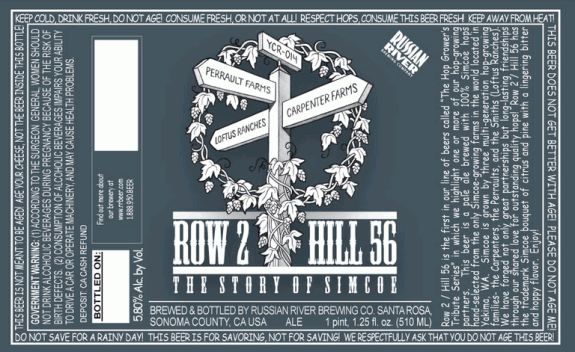Russian River Row 2 Hill 56 Ale