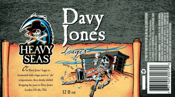 Heavy Seas Davy Jones Lager can