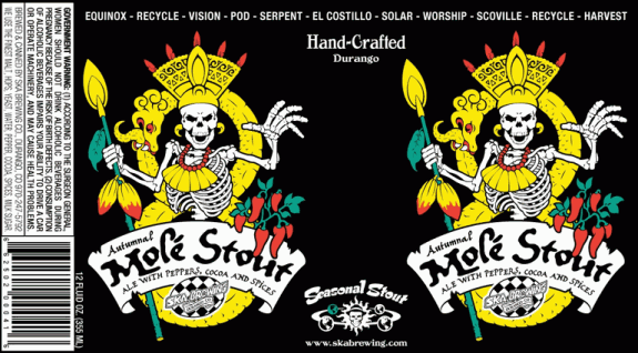 Ska Autumnal Mole Stout can label