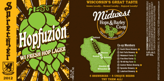 Sprecher Hopfuzion WI Fresh Hop Lager