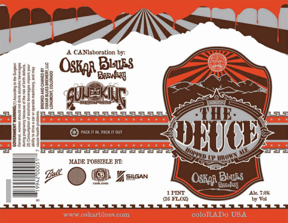 the deuce hopped up brown ale (oskar blues and sun king)