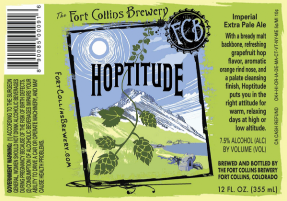 Fort Collins Hoptitude Imperial Extra Pale Ale