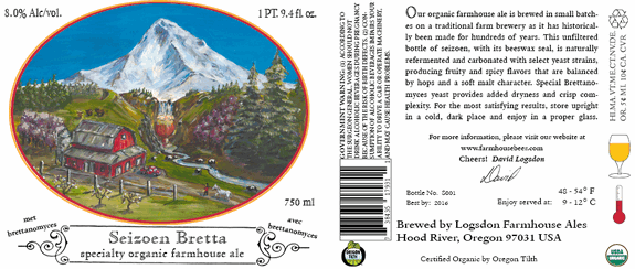 Logsdon Seizoen Bretta Organic Farmhouse Ale