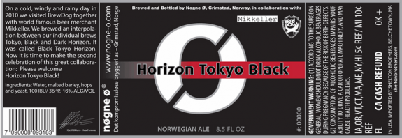 Nøgne Ø Horizon Tokyo Black Imperial Stout