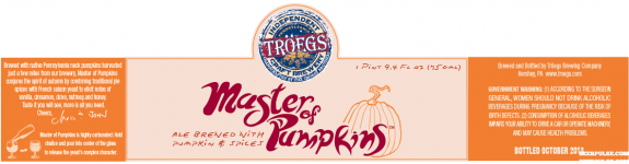 Troegs Master of Pumpkins