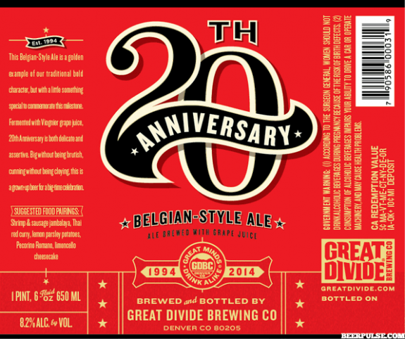 Great Divide 20th Anniversary Ale