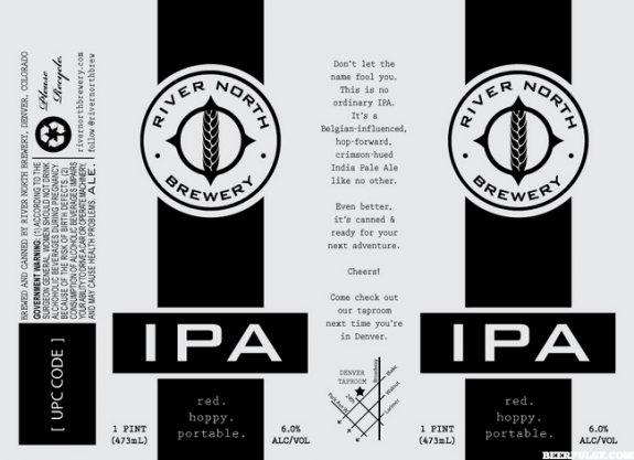 River North IPA Label