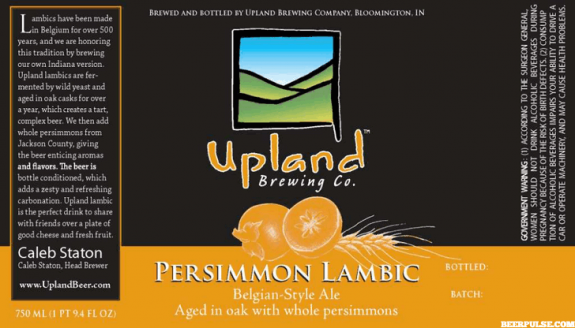 upland persimmon label