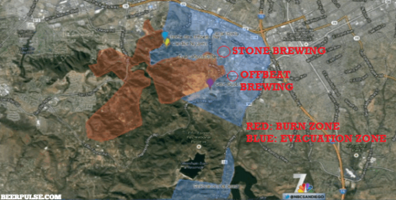 escondido fire map