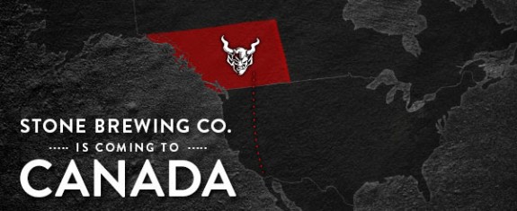Stone Brewing to Canada banner