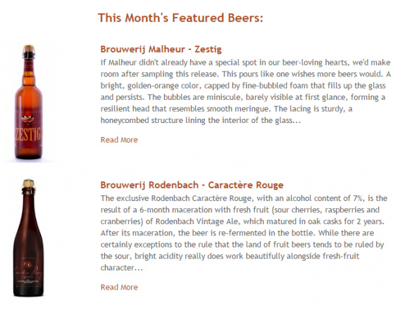 rare beer club malheur rodenbach