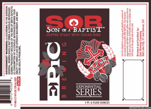 Epic Son of a Baptist label BeerPulse web