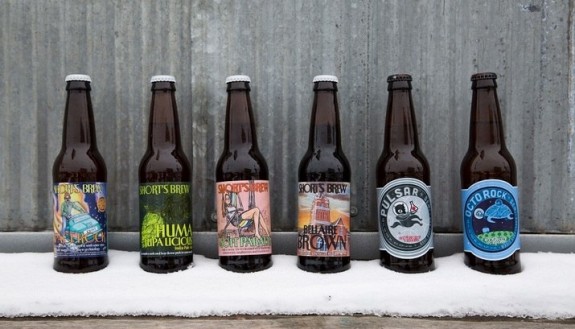 Shorts Brewing bottle lineup BeerPulse lite