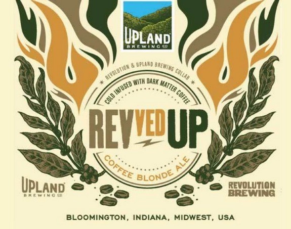 Upland Revved Up Coffee Blonde Ale label