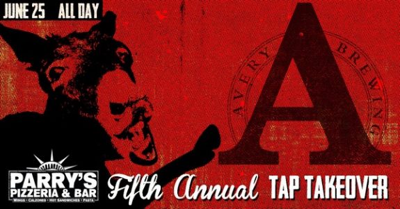 Avery Brewing Fifth Annual Tap Takeover banner BeerPulse