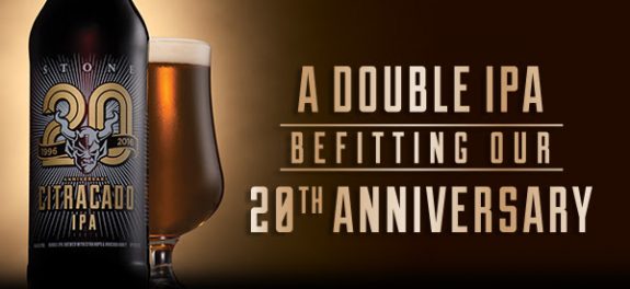 Stone Citracado 20th Anniversary Double IPA banner BeerPulse