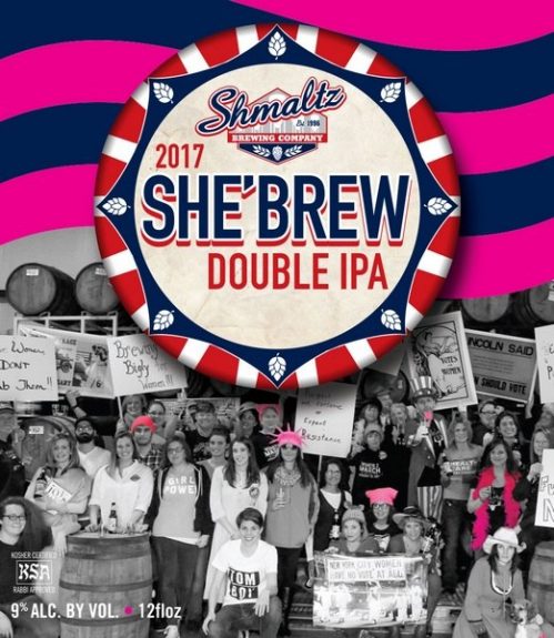 Shmaltz She'Brew Double IPA 2017 label BeerPulse