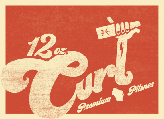 Ale Asylum 12oz Curl label BeerPulse
