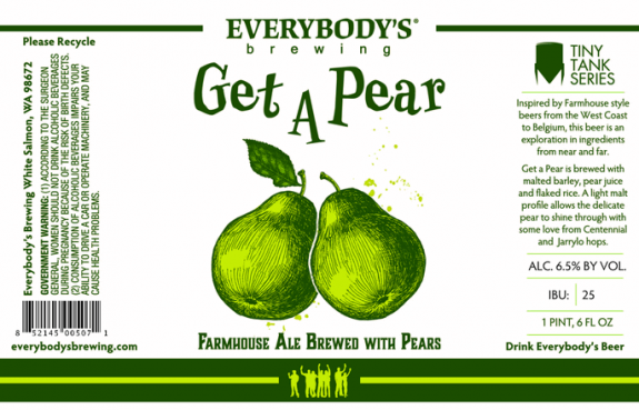 Everybody's Get A Pear label BeerPulse
