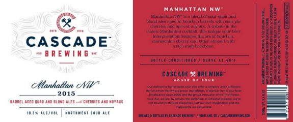 Cascade Manhattan 2015 Label BeerPulse
