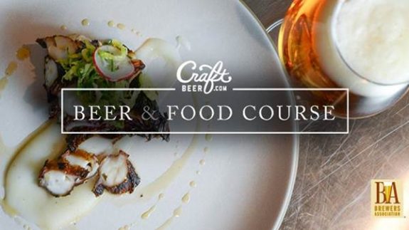 CraftBeer com Beer and Food Course banner BeerPulse