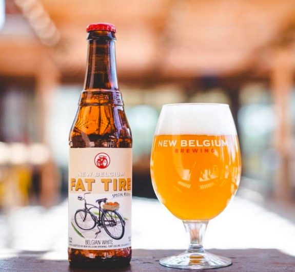 New Belgium Fat Tire Belgian White Glass