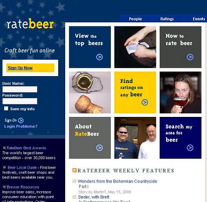 Ratebeer site pic