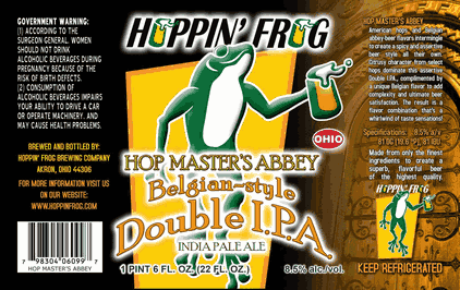 Hoppin' Frog Hop Master's Abbey arrives this September | BeerPulse