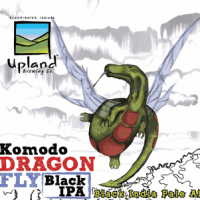 Upland Komodo Dragonfly Black IPA label