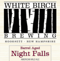 White Birch Barrel Aged Night Falls label