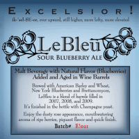 ithaca lebleu sour blueberry ale
