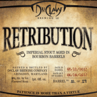 duclaw retribution bourbon barrel aged imperial stout
