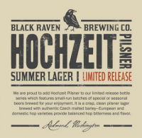 Black Raven Hochzeit Pilsner