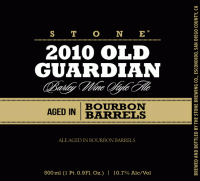 Stone 2010 Old Guardian aged in Bourbon Barrels