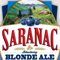 Saranac Blueberry Blonde Ale label