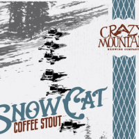 Crazy Mountain SnowCat Coffee Stout Bomber Label