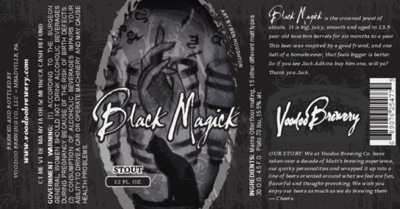 Voodoo Black Magick Bourbon Barrel-Aged Imperial Stout