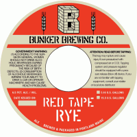 Bunker Red Tape Rye