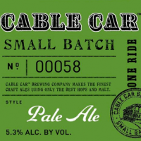 Cable Car Pale Ale