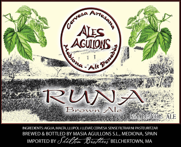 Masia Agullons Runa label