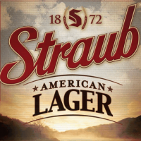 Straub American Lager label