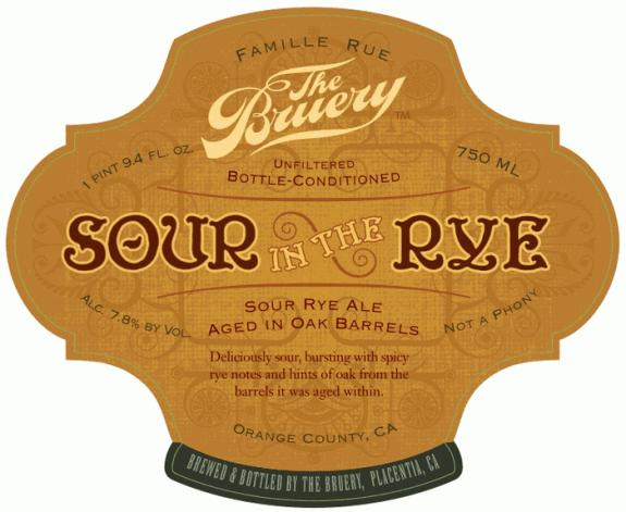 The Bruery Sour in the Rye Oak-Aged Sour Ale