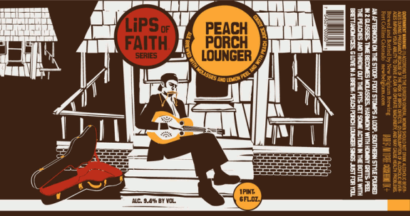 New Belgium Peach Porch Lounger Ale G. Love
