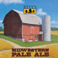 Bell's Midwestern Pale Ale mini-keg label
