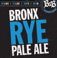 Bronx rye pale ale label