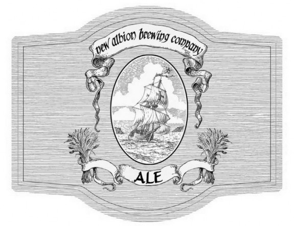 new albion brewing label