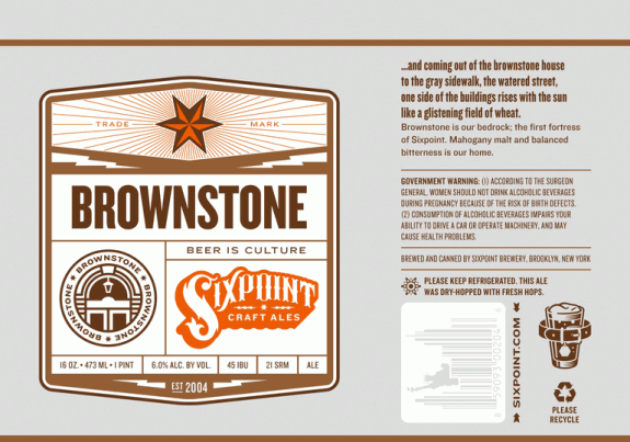 Sixpoint Brownstone Ale