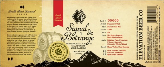 Elevation Signal de Botrange Chardonnay Wine Barrel-aged Farmhouse Ale