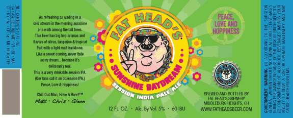 Fat Head's Sunshine Daydream Session IPA