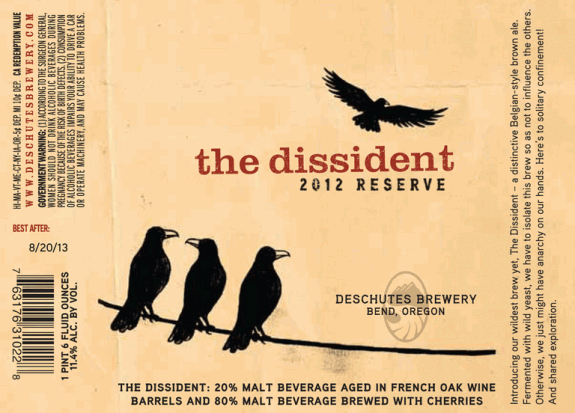 Deschutes The Dissident Belgian Brown Ale